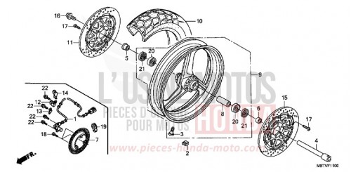 ROUE AVANT XL1000VB de 2011